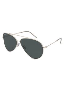 Ray-Ban RBR0101S AVIATOR REVERSE | okulary przeciwsłoneczne | Kształt okularów: pilotki, tworzywo sztuczne, srebrny