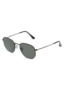 Ray-Ban RB 3548N HEXAGONAL | okulary przeciwsłoneczne | Kształt okularów: kanciasty, mineralne z polaryzacją, czarny