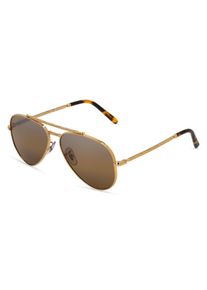 Ray-Ban RB 3625 NEW AVIATOR | okulary przeciwsłoneczne | Kształt okularów: pilotki, mineralne z polaryzacją, złoty