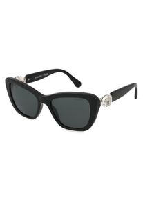 Swarovski 0SK6018 | okulary przeciwsłoneczne | Kształt okularów: kocie oko, tworzywo sztuczne, czarny