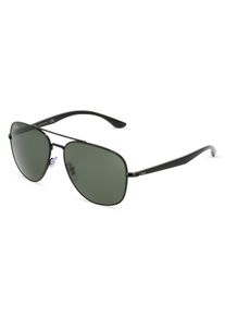 Ray-Ban RB 3683 | okulary przeciwsłoneczne | Kształt okularów: kanciasty, minerał, czarny
