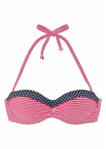 s.Oliver Dames Bikinitop 'Avni' donkerblauw / rood / wit 75