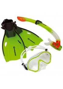 Schildkröt-Funsports Schildkröt Fun Sports Junior Schnorchel Set Bermuda Beach toy (S/M - 27-32, green/orange)