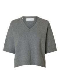 Selected Femme Dames Trui 'KAMMA' grijs gemêleerd XL