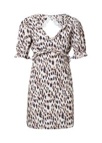 River Island Dames Jurk ecru / karamel / zwart 36