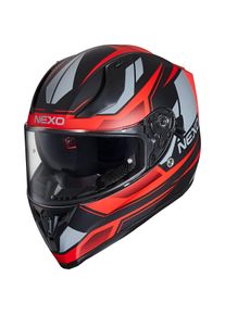 Nexo Integralhelm Sport II Rot Dekor #20 S - Helme & Brillen - Motorradhelme - Integralhelme