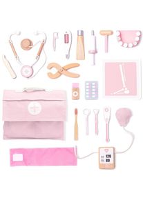 UMU Toys Doctor's set attività giocattolo in legno Pink
