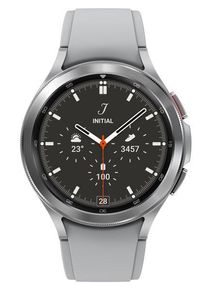 Smartwatch Samsung Galaxy Watch 4 Classic SM-R890, Bratara Cauciuc 46mm, Rezistent la apa si praf (Argintiu)