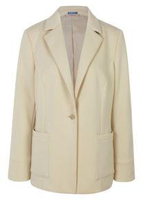 DAY.LIKE - Jersey blazer, beige, Maat 36, synthetische vezel