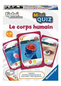 Ravensburger - Jeu tiptoi - Mini Quiz - Le corps humain- Jeu éducatif interactif sans écran - Enfant