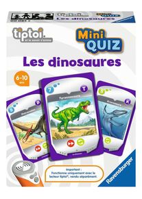 Ravensburger - Jeu tiptoi - Mini Quiz - Les dinosaures- Jeu éducatif interactif sans écran - Enfant