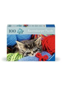 Ravensburger | 100 Piece Jigsaw Puzzles | Wool Cat, 100pc | From age 9 + Adult Puzzles