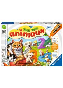 Ravensburger - Jeu tiptoi - Tous mes animaux- Jeu éducatif interactif sans écran - Enfant