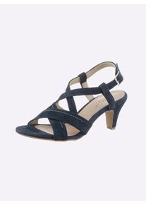 Andrea Conti Dames Sandalen in marine ,maat 35, Witt, 100% Textiel