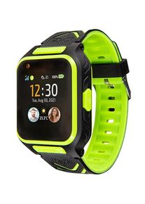 Smartwatch MyKi 4 LTE, Ecran IPS 1.4inch, Bluetooth, 4GB Flash, Camera 2MP, Apeluri vocale si video, Tripla localizare, Wi-Fi, Waterproof IP67 (Verde/Negru)