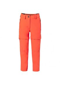 Vaude Kids Zip Off Pants Slim Fit Afritsbroek Kinderen (134/140 |rood)