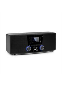 Auna Stockton, mikro stereo systém, max. 20W, DAB+, UKW, CD prehrávač, BT, OLED, čierny