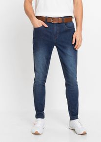 Lot de 2 jeans power stretch Slim Fit Tapered - bleu - taille 48 avec coton - bonprix