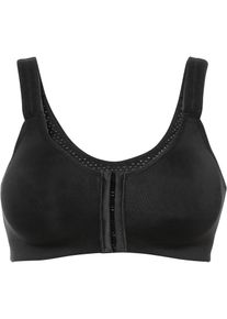 Soutien-gorge de sport avec fermeture devant maintien fort - noir - taille 115C - bonprix