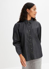 Chemise en jean oversize - gris - taille 36 avec coton - bonprix