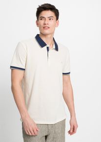Lot de 3 polos en maille piquée 100% coton - blanc - taille 48/50 (M) - 100% coton - bonprix