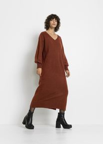 Sukienka dzianinowa oversize, brązowy, 36/38, bonprix