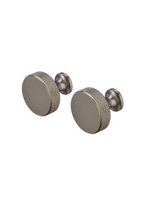 Blomus - Set 2 Wall Hooks Round -ROF- colour Burned Metal - size Ø 3 cm