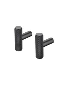 Blomus - Set 2 Wall Hooks Elongated -ROF- colour Black - size Ø 1 cm