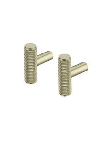 Blomus - Set 2 Wall Hooks Elongated -ROF- colour Brass - size Ø 1 cm