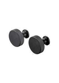 Blomus - Set 2 Wall Hooks Round -ROF- colour Black - size Ø 3 cm