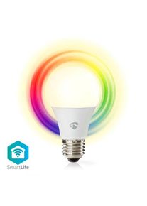 Nedis WIFILRC10E27 - SmartLife LED žiarovka | Wi-Fi | E27 | 806 lm | 9 W | RGB / Warm to Cool White | Android / IOS, F