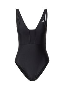 adidas Sportswear Sportbadeanzug 'Iconisea 3-Stripes' Damen grau / schwarz / weiß Größe XS