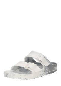 Birkenstock Dames Muiltjes 'Arizona Essentials' zilver / wit 35