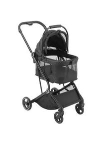 Xxxl Buggy , Schwarz , Textil , 50.5x103x84.5 cm , Feststellbremse, Federung, Griff in Lederoptik, mit Tragegriff, Einhand-Faltmechanismus , Baby on Tour, Kinderwagen, Buggys