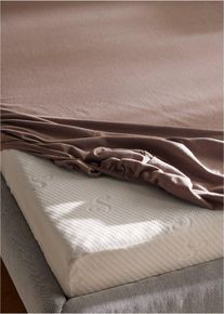 bonprix Flanel gumis lepedő, barna, 100/220 cm