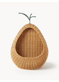 Ferm Living Kids Ręcznie wykonana półka z rattanu Pear Brązowy Rattan S 46 x W 68 cm