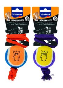 Vitakraft HRACKA MONSTER TENISAKY NA LANE, O 6,5 CM, 2359370