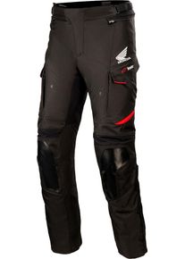 Alpinestars Andes V3 Honda, calça têxtil Drystar , cor: Preto/Vermelho , tamanho: M
