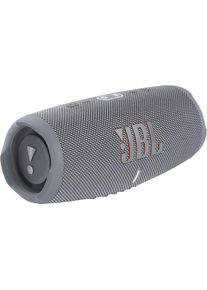 JBL Bluetooth-Lautsprecher »Charge 5 Portabler«, Wasserdicht grau, Kraftvoller JBL Original Pro Sound