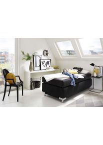Westfalia Schlafkomfort Boxspringbett »Holland« ohne Kopfteil in schwarz, Größe Liegefläche B/L: 100 cm x 200 cm
