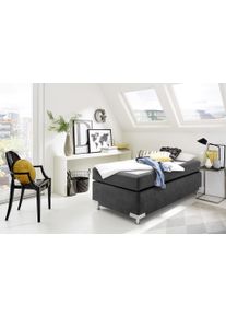 Westfalia Schlafkomfort Boxspringbett »Holland« ohne Kopfteil in grau, Größe Liegefläche B/L: 120 cm x 200 cm