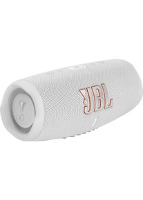 JBL Bluetooth-Lautsprecher »Charge 5 Portabler«, Wasserdicht weiß, Kraftvoller JBL Original Pro Sound