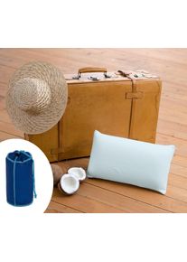 Hefel Kopfkissen »Reisekissen Cool«, Füllung: Viscoelastischer Kern, (1 St.) beige, Größe B/L: 45 cm x 25 cm B/L: 45 cm x 25 cm Polyamid-Polyester,...
