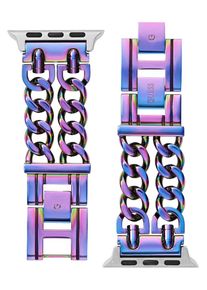 Guess Montre à affichage analogique ' APPLE BAND (38MM-40MM) ' Femme bleu, rose taille One Size