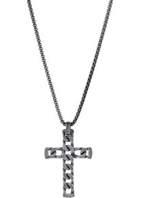 Firetti Kette mit Anhänger »Schmuck Geschenk Edelstahl Halsschmuck Halskette Cross Kreuz«