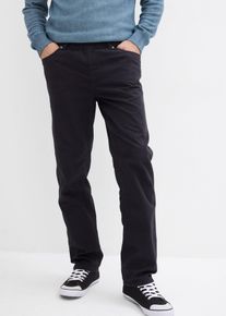 Regular fit instapbroek van katoen straight (set van 2) - zwart - maat 64 - 100% katoen - bonprix