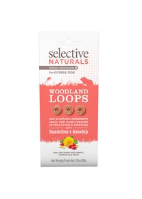 80g Selective Naturals Woodland Loops für Meerschweinchen