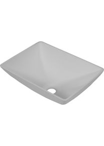 Waschbecken Aufsatzwaschbecken Waschtisch 350x260x135mm Wohnwagen Wohnmobil rechteckig weiß