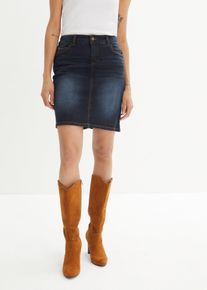 Stretch-Jeansrock, blau, Größe 34, mit Baumwolle, bonprix
