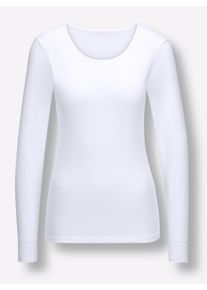 w&auml;schepur Dames shirt in wit ,maat 38, Witt, 100% Katoen